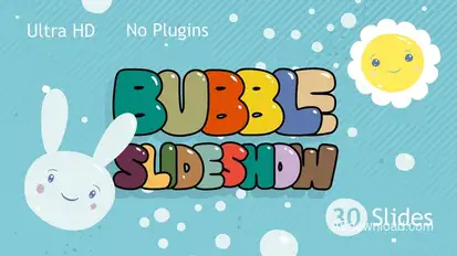 Bubble Slideshow Video Displays template preview