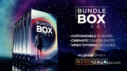 Bundle Box Set for Your Products or Services Product Promo template preview