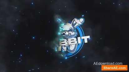 Burn Text Logo Reveal Logo Stings template preview