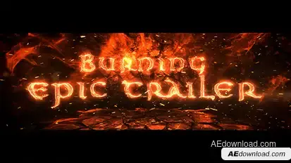 Burning Epic Trailer Openers template preview