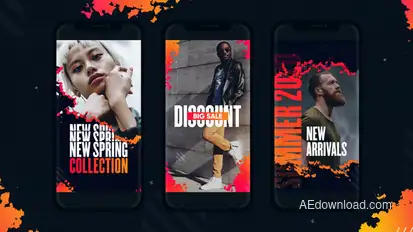 Burning Instagram Stories Product Promo template preview