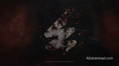 Burning Logo Reveal Logo Stings template preview