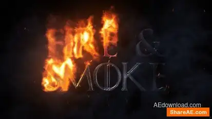 Burning Metal Logo Logo Stings template preview