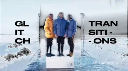 Burnout Glitch Transitions Elements template preview