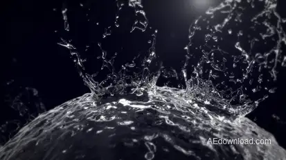 Bursting Liquid Logo Reveal Logo Stings template preview