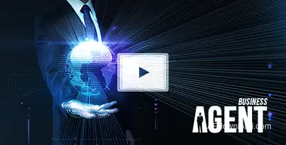 Business AI Agent Video Displays template preview