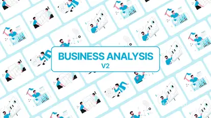 Business Analysis Illustration Elements template preview