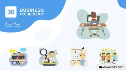 Business and Technology Animation | After Effects Elements template preview