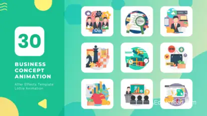 Business Concept Animation Vol.2 | After Effects Elements template preview