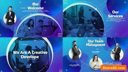 Business Consulting Presentation Openers template preview