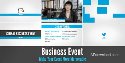 Business Event Openers template preview
