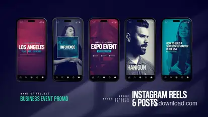 Business Event Instagram Reels Product Promo template preview
