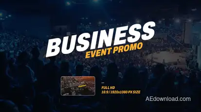 Business Event Promo Video Displays template preview