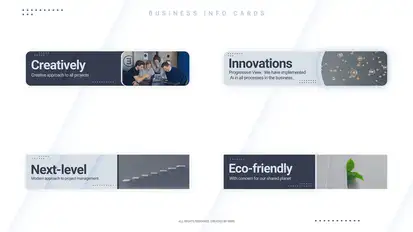 Business Info Cards Elements template preview