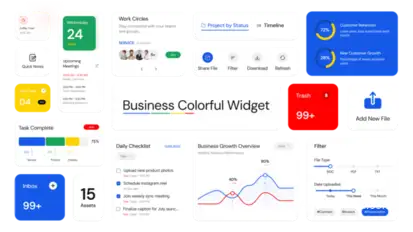 Business Infographic Widget Infographics template preview