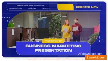 Business Marketing Slideshow Openers template preview