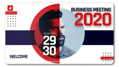 Business Meeting 2020 Promo Maker Openers template preview