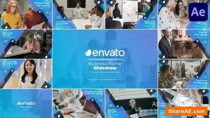 Business Promo Slideshow for After Effects Openers template preview