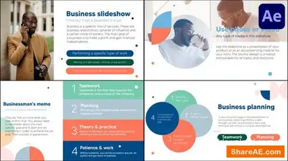 Business Slideshow | After Effects Openers template preview