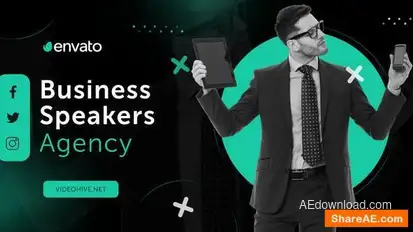 business Spaeking Slideshow Openers template preview