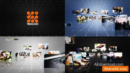 Business Tech Logo Reveal Logo Stings template preview