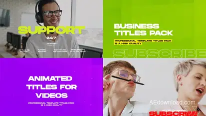 Business Titles and Lower Thirds Pack Titles template preview