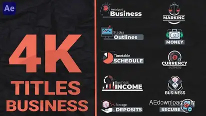 Business Titles Pack Titles template preview