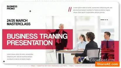 Business Training Presentation Openers template preview