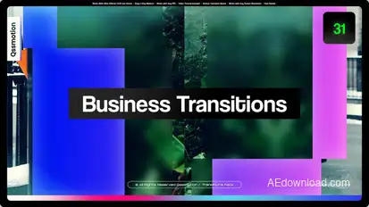 Business Transitions Elements template preview
