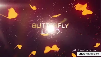 Butterfly Logo Reveal Logo Stings template preview