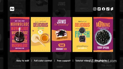 Cafe Instagram Reels Product Promo template preview