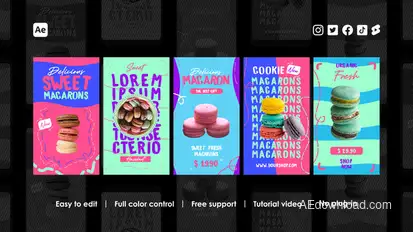 Cafe Instagram Stories Product Promo template preview