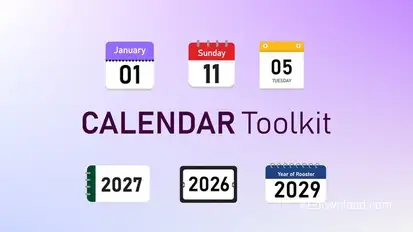 Calendar Toolkit Elements template preview