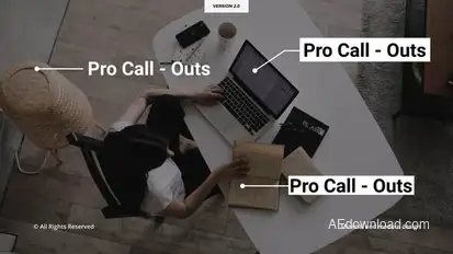 Call - Outs 2.0 | AE Titles template preview