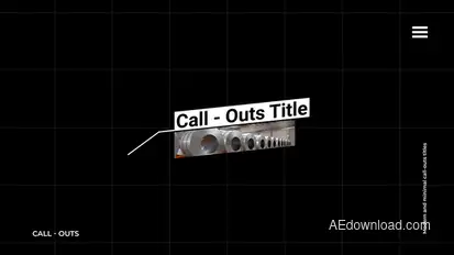 Call - Outs 3.0 | AE Titles template preview