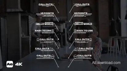 Call Out Titles template preview