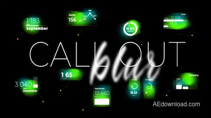 Call out blur Infographics template preview