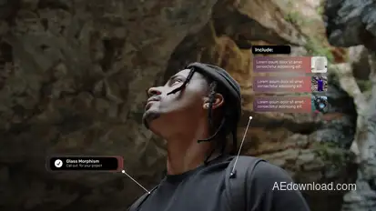 Call Out Glassmorphism Style Titles template preview