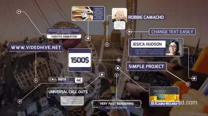 Call Out Titles 4K Elements template preview