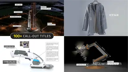 Call-Out Titles Pack Elements template preview