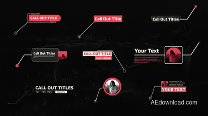 Call Out Titles Pack Elements template preview