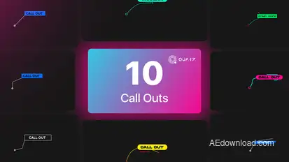 Call Out Titles Vol. 01 Titles template preview