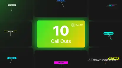 Call Out Titles Vol. 02 Titles template preview