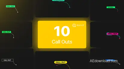 Call Out Titles Vol. 03 Titles template preview