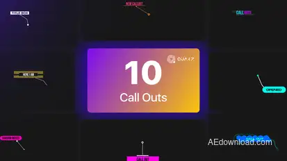 Call Out Titles Vol. 04 Titles template preview