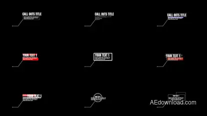 Call Outs Titles template preview