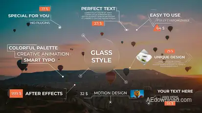 Call Outs - Glass Style Infographics template preview