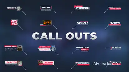 Call Outs Infographics template preview