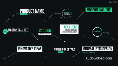 Call Outs Infographics template preview