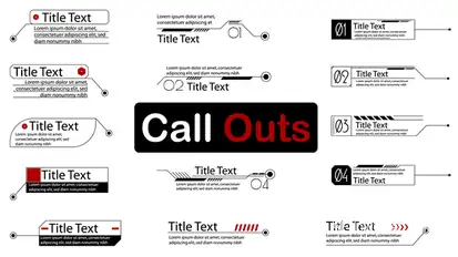 Call Outs Elements template preview